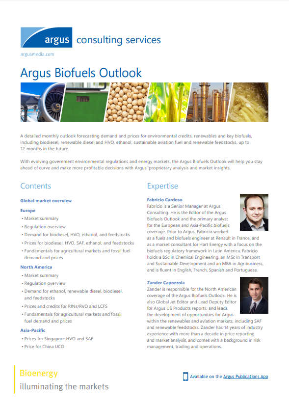 Argus Biofuels Outlook