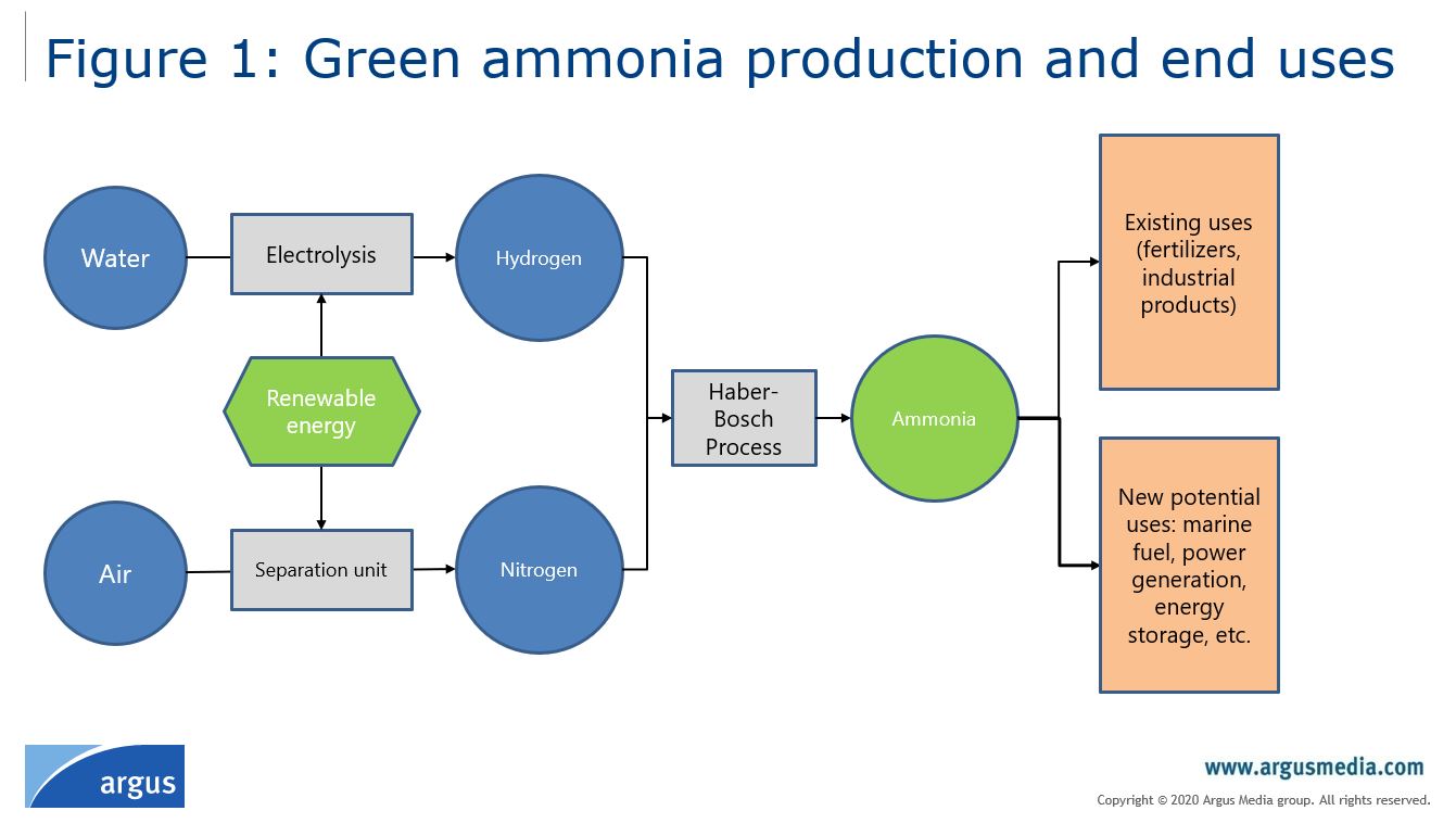 Green Ammonia Process Flow Diagram